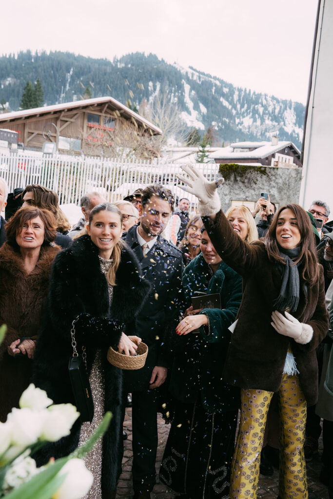 guests after the church