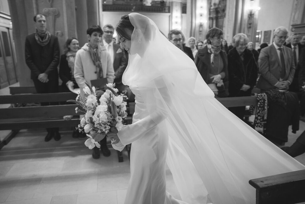 bride in the church