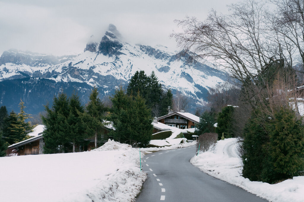road and mountains