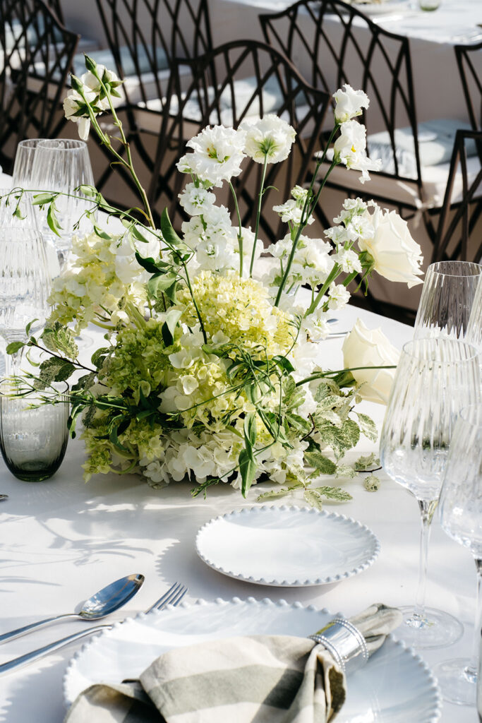 florals wedding table